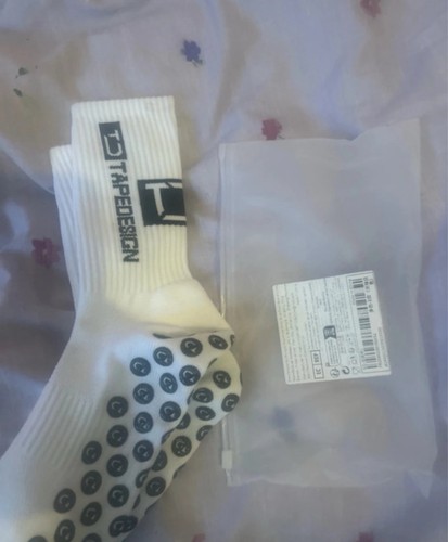 Tape design grip socks - tape, brand