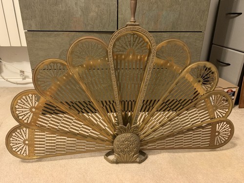 Vintage brass pineapple - brass, fire