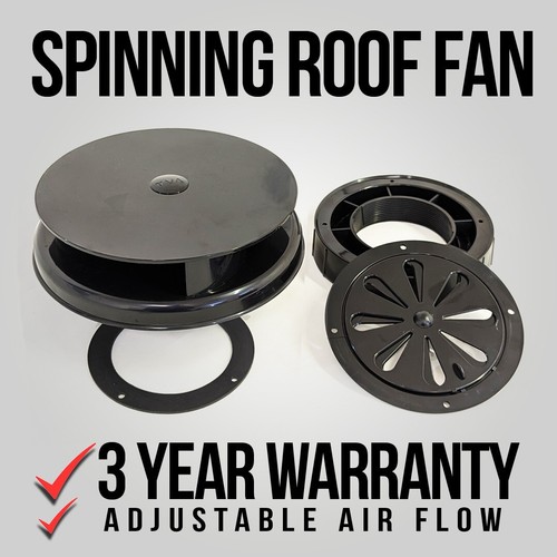 Wind driven black van roof - wind,