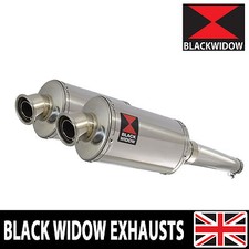 Yamaha TDM 900 2-2 2002-2009 Exhaust Silencer Kit 230mm Oval End Cans 230SS