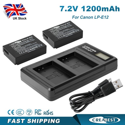 E12 battery charger for - lp-e12, +charger