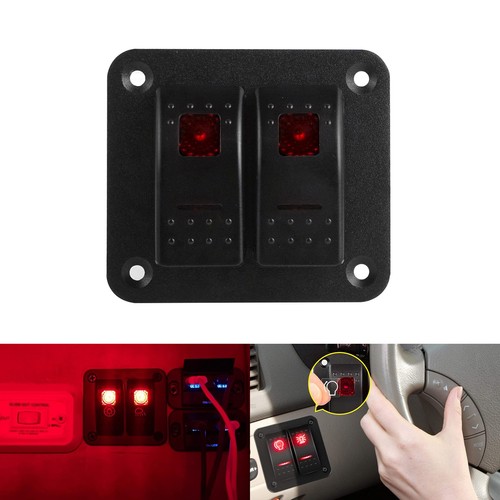 Gang rocker switch - 2, toggle