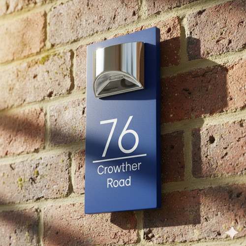 House number plaque - house,