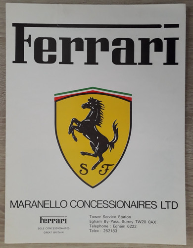 Ferrari range brochure 1976 - ferrari,