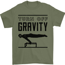 Pommel Horse Gymnastics Turn Off Gravity Gymnast Mens T-Shirt 100% Cotton