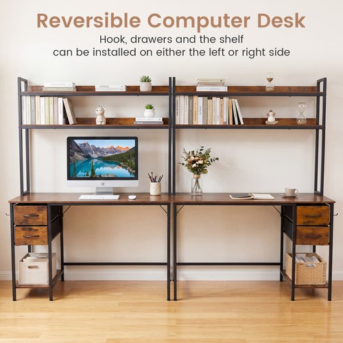 Computer desk hutch - w/,