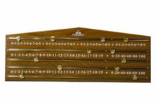 PERADON 4 PLAYER OAK COLOURED SNOOKER SCOREBOARD S5334