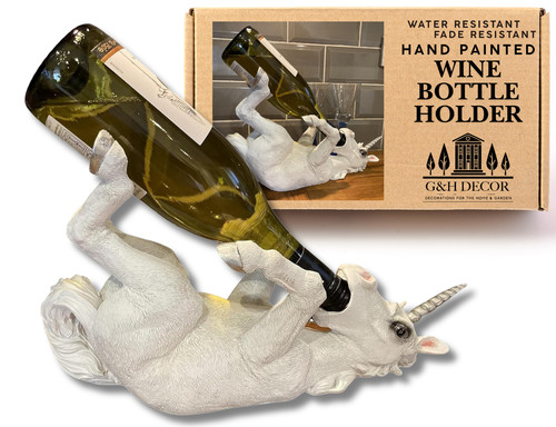 Wine holder guzzler unicorn - wine,