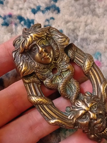 Vintage antique brass door - vintage,