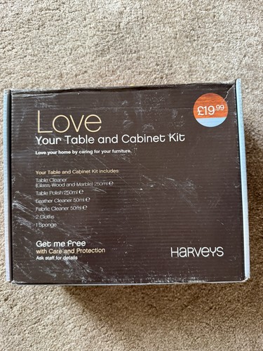 Harveys love your table - love,