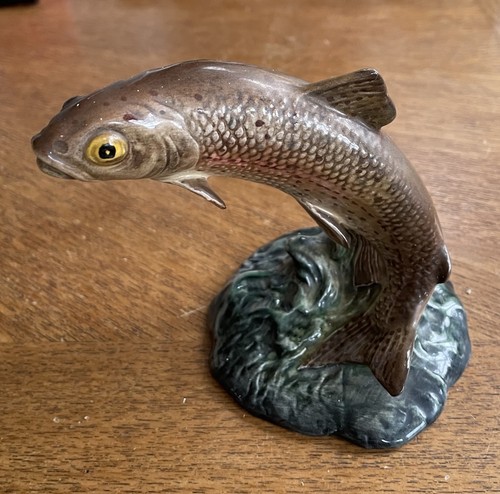 Vintage beswick pottery trout - beswick,