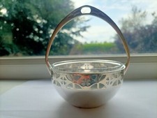 WMF Art Nouveau Handled Fruit Bowl With Glass Liner