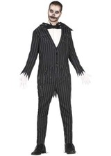 Adult Mens Nightmare Before Christmas Jack Skellington Style Fancy Dress Costume