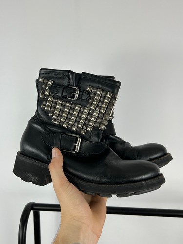 Ash titan black leather - ash,