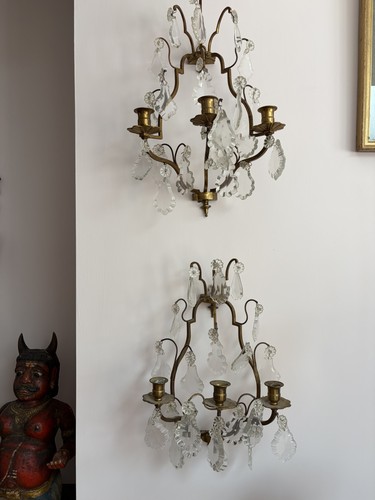 Pair antique french lights - pair,