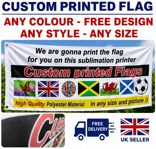 5ft 3ft custom printed - 3ft,