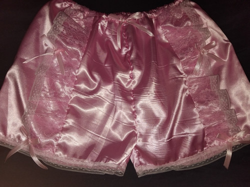 Adult baby sissy pink satin - ,