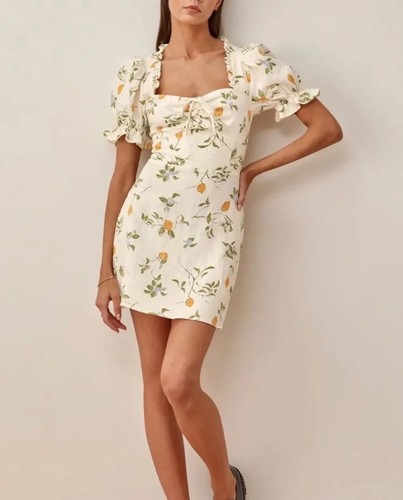 Reformation easton lemon - lemon, print