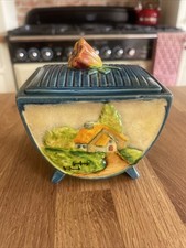 VINTAGE MARUTOMO WARE PRESERVE/CONDIMENT POT CIRCA 1930