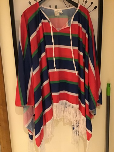 Mexican poncho one - , size.
