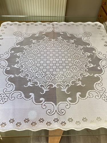 Vintage white spanish lace - spanish,