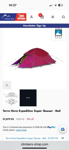 Terra nova super quasar tent - nova,