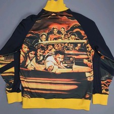 Muhammad Ali Adidas Originals Track Top Black Yellow Mens Medium Jacket