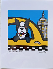 Wall Art printed picture by Famous Artist 'Marc Tetro'. New York Boston Terrier.