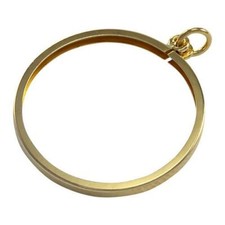 9ct Gold Half Sovereign Pendant Holder Charm