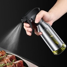Oil Spray Bottle Stainless Steel Body Leakproof Oil Sprayer Kitchen Oil Spritzer