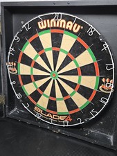 Winmau blade dart board with - dart,