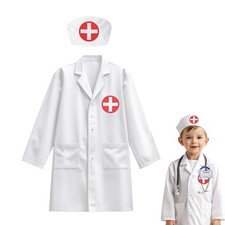 Doctor Costume Kit Role Play Kids Doctor Outfit Pretend Play Detailed awesome