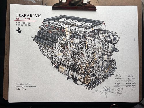 Ferrari v12 technical - ferrari, 5.2l