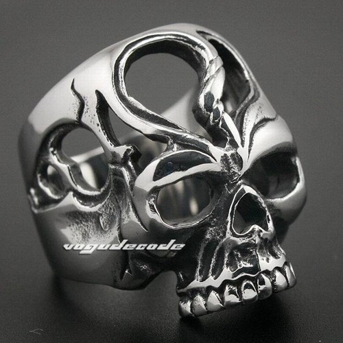 Stainless steel huge skull - steel,