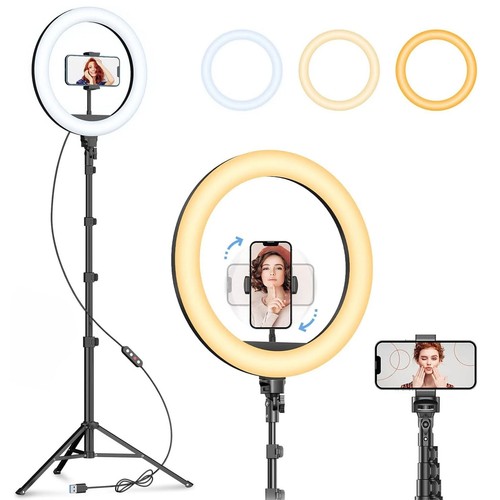 Led ring light with stand - 10",