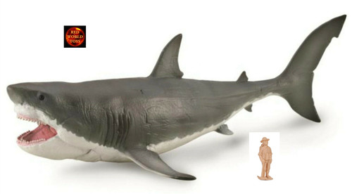 Megalodon shark moving - megalodon,