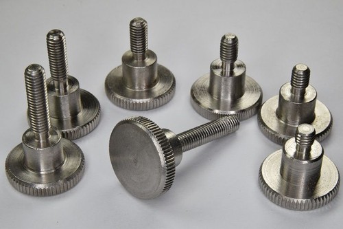 Knurled thumb screws stainless - knurled,