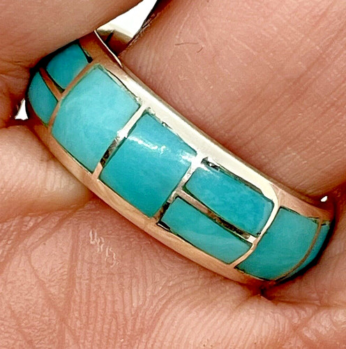 Zuni inlay turquoise eternity - zuni,