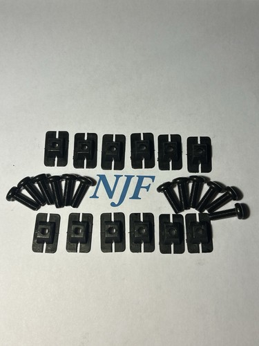 Grill clips black - clips, anodised
