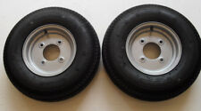 2 OFF 500 X 10 8 PLY  4 STUD 5.5 PCD TRAILER WHEELS & TYRES
