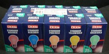 Lyvia 18W Coloured Light Bulbs (Halogen) ES - Screw Base - Pack Of 10