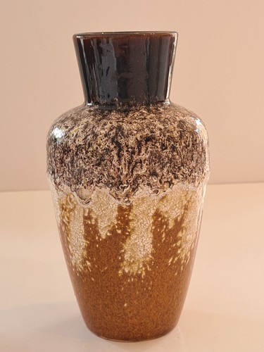 Vintage german fat lava vase - german,