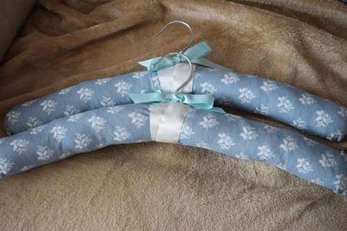 Hand sewn padded coat hangers - ,