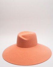RRP€950 MAISON MICHEL Big Virginie Rabbit Hair Felt Fedora Hat Size S HANDMADE