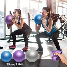 25CM MINI YOGA BALL PILATES FITNESS EXERCISE STABILITY BALL WOMEN LADY GYM HOT 
