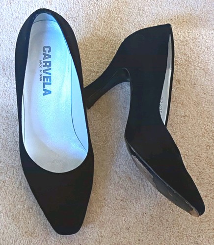 Carvela black suede - black,