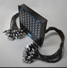 CBI 48 Ear Splitter Box Rack w/5ft Mon 20ft Main Microphone Split Snake w/Lifts