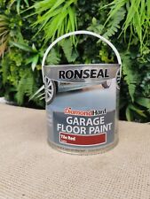 Ronseal Diamond Hard Floor Paint - Wood & Concrete Floors - tile red satin 2.5 l