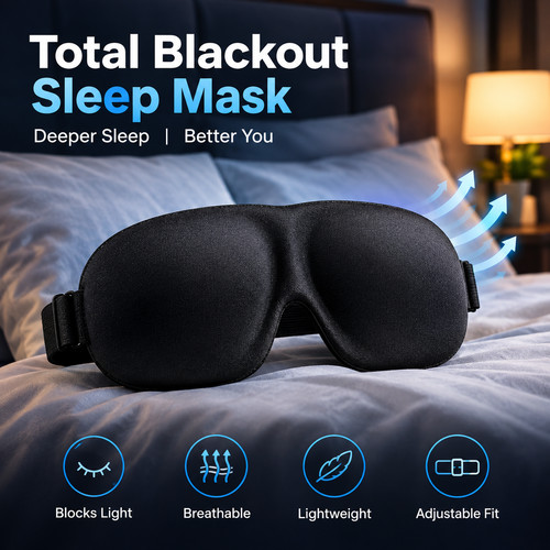 Contoured sleep mask eye - mask,