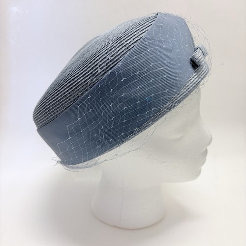 Vintage light blue pillbox - blue,
